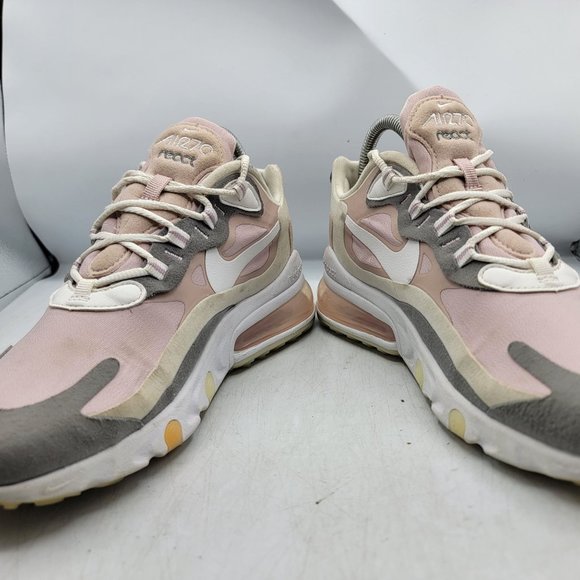 Nike Air Max 270 React Womens 7.5 Plum Chalk White Pink Women Shoes CI3899-500 - Picture 3 of 13